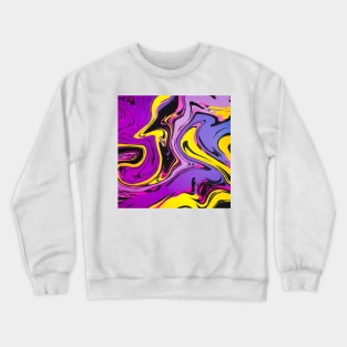 Primuem Colorful Marble Inkscape Crewneck Sweatshirt